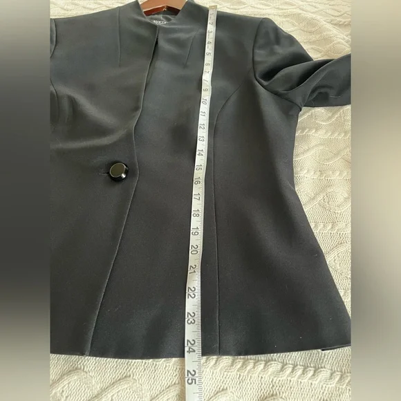 Kasper Rich Black One Button Blazer Women’s Size 12 - Picture 13 of 16